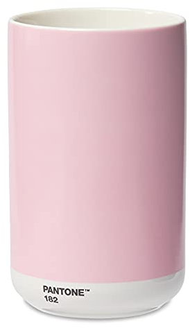 PANTONE Vase décoratif en Porcelaine avec boîte Cadeau Rose Clair 182 C 1 l