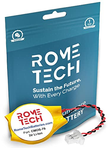Rome Tech CR2016 CMOS Battery for Lenovo ThinkPad X1 Yoga 2nd Gen (Type 20JD, 20JE, 20JF, 20JG) - 00HN933 - BIOS RTC 3V CR 2016 CMOS Battery with 2 Pin 2 Wire Cable