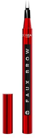 L'Oréal Paris Penna Sopracciglia, Per Sopracciglia Folte e Colorate, Tenuta Fino a 48H, Effetto Ultra Naturale, No Transfer, Infaillible Faux Brow, Tonalità: Soft Black, 1 g