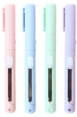 CHROMACRAFT Forbici Portatili da 4 Pezzi, Utensili da Taglio Manuali, Strumenti Creativi, Forbici Pieghevoli, Strumenti Artistici per Decoupage