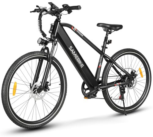 SAMEBIKE E Bike, 27,5Zoll E-Bike Herren Damen, 36V 15.6Ah Akku, Reichweite bis zu 80 KM, Offroad E-Mountainbike, 21 Gänge. RSA01 Men