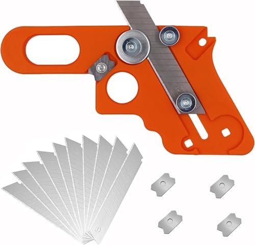 KEWAYO Outil Manuel Professionnel pour Coupe de Bandes de Chant PVC Couteaux, Raboteuse d'Angle, Coupe-Bordure et Accessoires pour Travail du Bois