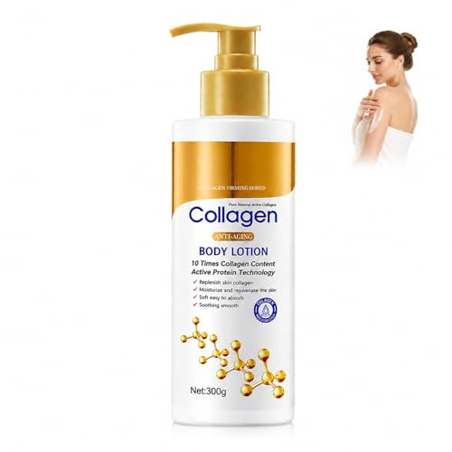 Collagen Body Lotion, Body Cream for Smooth Hydrated Anti-Aging, Skin Moisturiser with Active Protein Technology, Deep Nourishing Skin Care Cream for Soft Radiant Skin