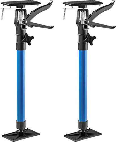 tectake - Juego de Tensores, Telescópicos, Tensor de Puerta, Altura Regulable, Multiusos- varias Cantidades (2x Azul)