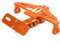 Universal Motorrad Lizenz Kennzeichenhalter Einstellbar für Duke 690 SMC 1290 RC390 RC200 1050 1090 1190 Adventure GT 990 - Orange