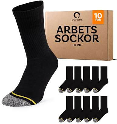 Occulto arbetsstrumpor män 10 pack (modell: Karl)