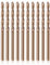10pcs M35 HSS Cobalt Drill Bits Set, 10pc 4mm HSS-CO Drills Set Metric Gold Cobalt Twist Drills Bit Set Cobalt Twist Drill Bits Set for Drilling(4mm)
