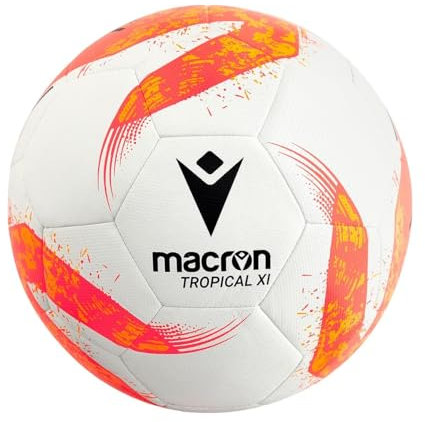Macron Tropical XI Fussball - Weiß / Orange | Größe: SZ. FUTSAL