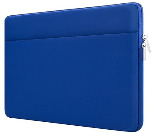HEDUGO Funda para Portátil Compatible con HP DELL ASUS de 15,6 Pulgadas Funda Ordenador Portatil con Bolsillo para Accesorios con Cremallera para Portátil de 15,6”,Azul
