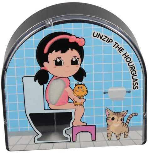 WATIIFUFU Timer Da 5 Minuti Per Bagno Rotazione 360° Meccanismo Automatico Timer Per Bambino Bambina Decorativo Regalo Natale Compleanno