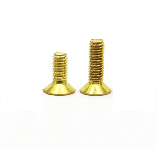Wildeep 2/5 pz M3 M4 M5 M6 M8 Lunghezza 5-40mm Ottone Piatto Esagonale Esagono Incassato Viti A Testa Svasata Bulloni(12mm,M5 5pcs)