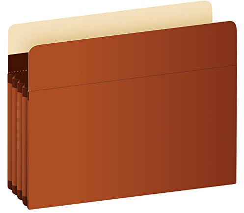 Pendaflex Expanding Accordion File Pockets, Extra Durable, Expands 3.5, Legal Size, Reinforced with Dupont Tyvek Material, 10/Box (15423), Brown