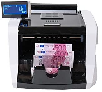 Agellic Compteuse de Billets | 4 voies Machine à Compter les Billets avec Détecteur Faux Billet | Compteur de Billets 1000/min | Stylo Faux Billet Offert | Compteuse à Billet