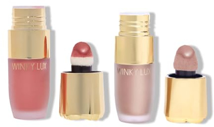 Winky Lux Cheeky Rose Noble Liquid Blush and Angel Liquid Highlighter