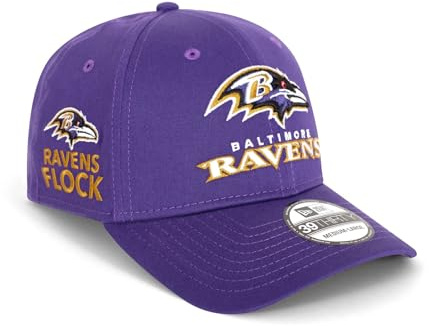 New Era - NFL Baltimore Ravens Side Hit 39Thirty Stretch Cap, Größe:L-XL