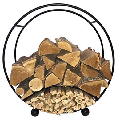 GAP GARDEN PRODUCTS - Solid Metal Round log/firewood and kindling rack/storage