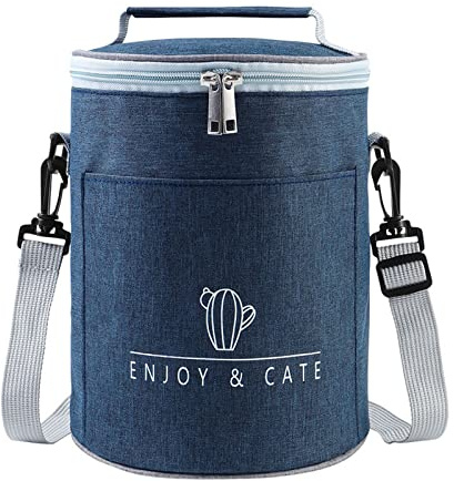 Mecctuck Kühltasche, Lunchtasche 9L, Kühltasche Faltbar, Lunchbag, Kühltaschen, Isoliertasche, Lunch Tasche mit Verstellbarem Schultergurt, Picknicktasche, Lunchtasche für Arbeit Schule Unterwegs