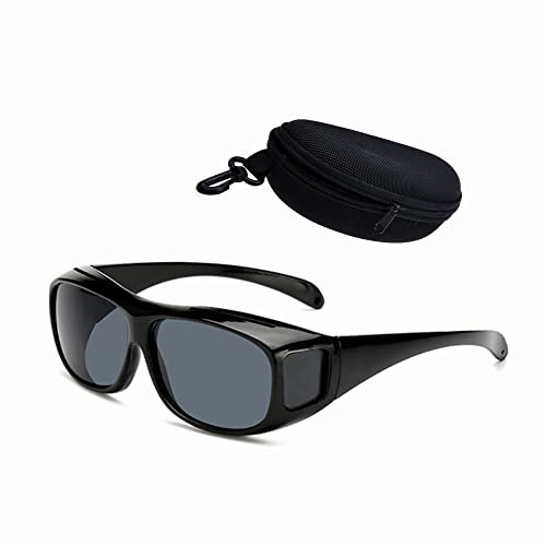 KOMUNJ Gafas de sol polarizadas con funda, para hombre y mujer, ciclismo, senderismo, pesca, golf