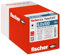 fischer PowerFull II 6,0 x 100, Premium Vollgewindeschraube (100 Stk.) mit innovativer Spitzengeometrie, Stahlschraube für tragende Holzkonstruktionen mit Zylinderkopf, vermindert Spaltrisiko