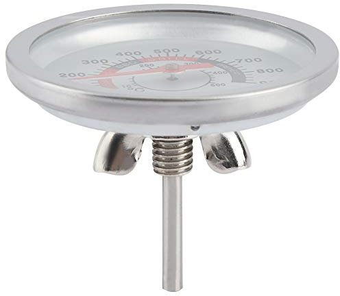 EMUgauge Thermomètre pour barbecue en acier inoxydable - Mesure de température 50 à 900 °F, précision 9 × 6 × 6 × 6 thermomètre pour barbecue en acier inoxydable - Mesure de température 50 à 900°F