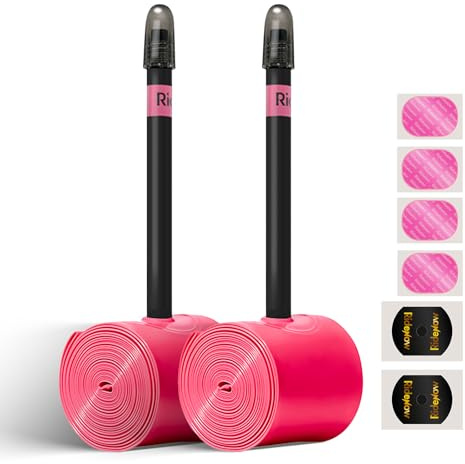 RideNow 700C TPU cykelslang kompatibel med 700 x 28/30/32/35/38C, 2-pack slang vägcykel 39 g ultralätt allroadslang med Presta ventil 65 mm