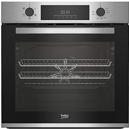 Beko AeroPerfect Fan Electric Single Oven with Steam Cleaning - Stainless Steel