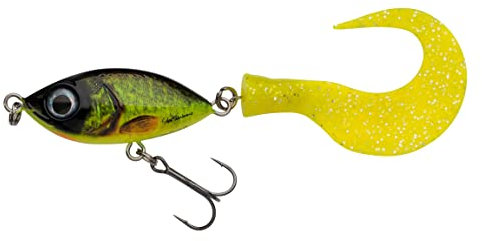 Abu Garcia Svartzonker McMio Hecht- und Muskelfischköder - Schwimmender Jerkbait für Süßwasser-Raubfische - Ideal für Hecht, Muschel, Zander und Barsch - Realistisches 3D-Design, Motoröl Quappe 18 cm
