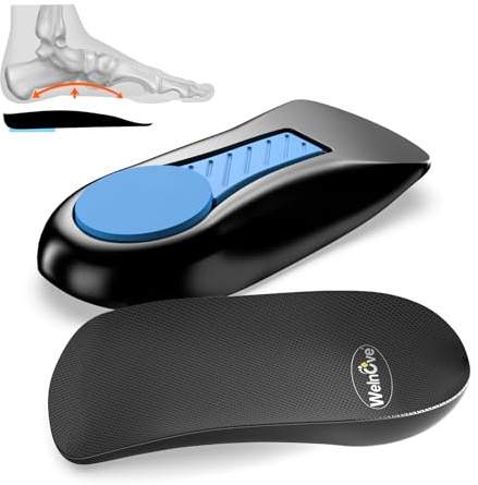 Coppe del tallone Welnove per dolore del tallone con supporto dell'arco, Anti-Shock Gel Cuscino del tallone per alleviare la fascite plantare, spur del tallone per le donne 36-41, uomini 37-40,5