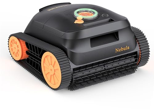 CoasTeering Nebula Poolroboter Boden und Wand, 180 Minuten Batterielaufzeit, Kabelloser Poolsauger mit Wandklettern, Intelligenten Navigation, 4 Modi, Poolreiniger für Eingelassene Pools bis zu 180㎡