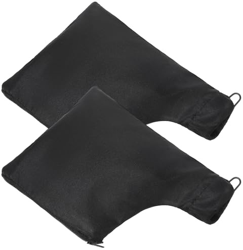 TIESOME Lot de 2 sacs à poussière pour scie à onglet pour scie à onglet modèle 255 avec fermeture éclair et support filaire réglable pour ponceuse à bande, accessoires de scie diagonale