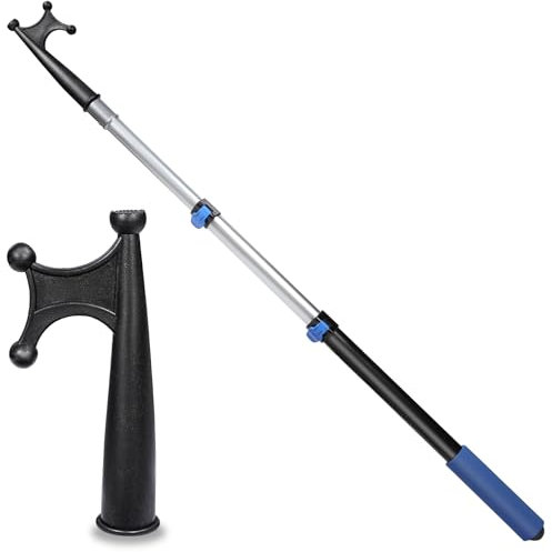 REDCAMP Bootshaken Teleskop für Docking, 1,04m Aluminium Ausziehbar Dock Polen, Mehrzweck Leichte schwimmendem Boot Docking Pole Bootszubehör, Schwarz