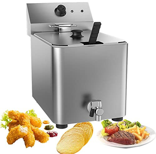 16L Professional Air Fryer with Removable Basket for French Fries, Fried Chicken, Donuts and More, Stainless Steel Heating Element