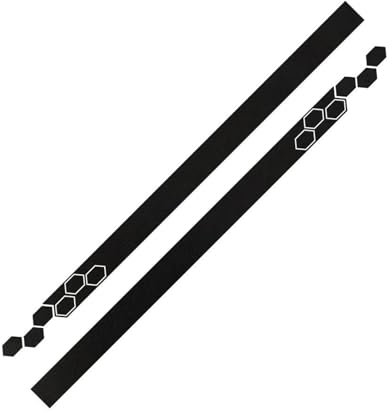 Faldón Lateral Coche Faldón Lateral Trasero para VW para Golf 5 6 7 MK7 MK6 para Passat B6 B7 B5 para Polo 6R T5 para Jetta 6 para Touareg para Bora Auto Puerta Pegatina Raya Larga(Matt Black)