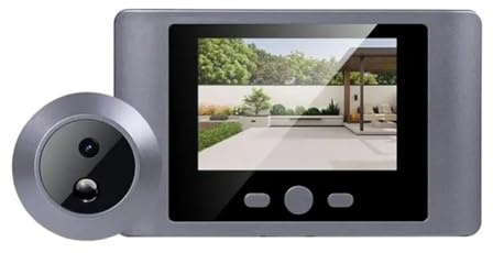 Fangxuee Mirilla Digital Inalámbrica Inteligente con Detección de Movimiento PIR de 2,8 Pulgadas.