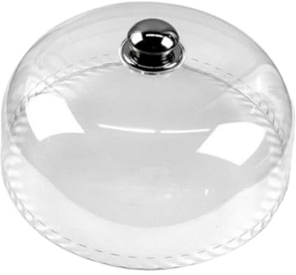 FytStycale Housse de Dôme Alimentaire, Cloche à Gâteau Ronde Multifonction avec Poignée, Dôme de Protection pour Aliments en Plastique Transparent, pour Événements, Table à Manger, Diamètre 26 Cm