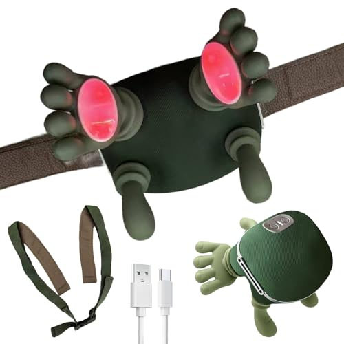 Électrique Masseur Dos Et Cervicales,Main Massante Nuque,Masseur Epaule Et Cou,Dos Et Cervicales Avec Chaleur,Stimulateur Avec 3 Vitesses Et 2 Modes De Chauffage