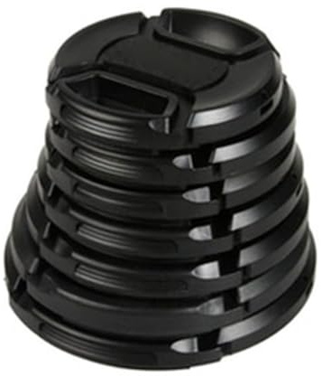 JoyousMall Copriobiettivo da 49 mm, 52 mm, 55 mm, 58 mm, 62 mm, 67 mm, 72 mm, 77 mm, 82 mm, protezione frontale a scatto per adattatore filtro obiettivo fotocamera, resistente alla polvere e all'acqua