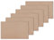 Bestlivings 6er Set Tischsets Platzset Tischuntersetzer Platzdeckchen Tischdeko Tischmatte Essensunterlage Maße 30x45 cm, Farbe: sandgrau - beigegrau