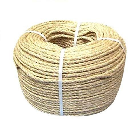 12 mm Everlasto naturligt organiskt Sisal däckrep - olika längder (12 mm x 10 m)