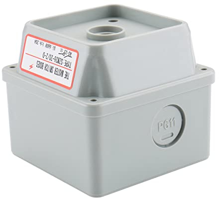 Baomain Compact Switch Enclosure Box for 2.6x2.6x2.4 Universal Rotary Cam Switch 660V 20A Weatherproof (Small Box)
