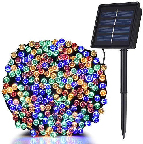 TEKLED® Solar String Lights | 200 LED Decorative String Lights | Waterproof Indoor Outdoor 72FT with Solar Panel | Multicolor | for Patio Garden Backyard Home Christmas Tree Party Gazebo Pergola