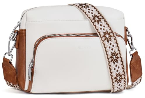 MUIIKOLA Sac à bandoulière pour femme, en cuir synthétique, avec bandoulière Verstelbaar