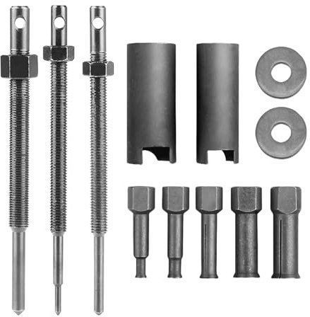 Innenlager Abzieher, Motorrad Innenlager-Auszieher, Radlager Abzieher Motorrad, Innenlager-Abzieher-Ausbauwerkzeug-Set, Lagerabzieher Innen Motorrad & Fahrrad, mit 5 Größen offene Clips (9-23 mm)