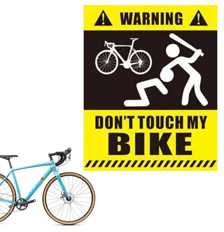 „Dont Touch My Bikes“-Aufkleber – Wasserfester, Geschützter Fahrradaufkleber, Lustiger Fahrradaufkleber | Warnschild „Don't Touch My Bikes“-Aufkleber, Wasserdichter Stoßstangenaufkleber Für Laufautos,