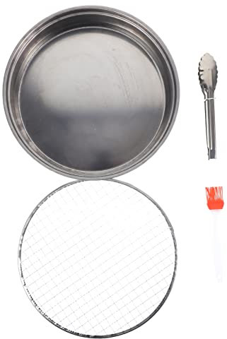 Happyyami 1 Set Griglia a Carbone Portatile Carbone Per Barbecue Portatile Mini Griglia Spiedini Marshmallow Fossa Grill Elettrico Da Esterno Griglia Elettrica Ninja Acciaio Inossidabile