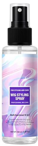 Peluca Spray - Spray para Pelucas Cabello Naturales | Suministro capilar 100 ml para Accesorios Nutrientes Sintéticos Para Extensiones Anti-Domesticas Para Uso En El Hogar Y Rico Rizado Y Seco