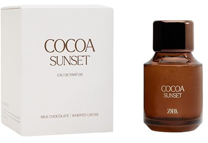 Cocoa Sunset Parfüm Eau de Parfum 100ml – Gourmand Damenparfum mit Duft von Milchschokolade, Vanille & Schlagsahne – Süß, cremig & wohltuend – Eleganter Alltagsduft für jede Jahreszeit