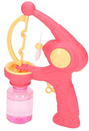 Hztyyier Seifenblasenpistole, Automatischer, Praktischer Griff, Großer Blasenmacher für, Lustiges Spielzeug mit Ventilatorfunktion (PINK)