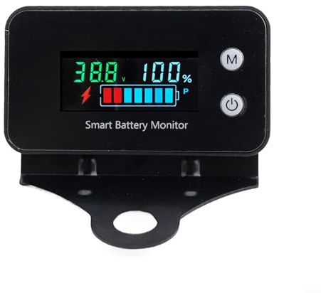 Misuratore di batteria impermeabile per auto e moto, classificazione IPX7 con staffa, dispositivo di prova di tensione 7100 V