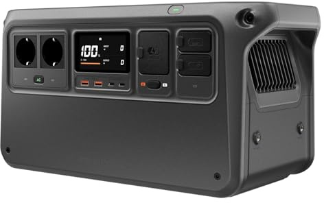DJI Power 1000 V2 power station. Batteria LFP da 1024Wh, uscita stabile da 2600W, generatore elettrico per casa, ricarica 0-80% in 37 minuti. Il prodotto non è stato utilizzato (ricondizionato)